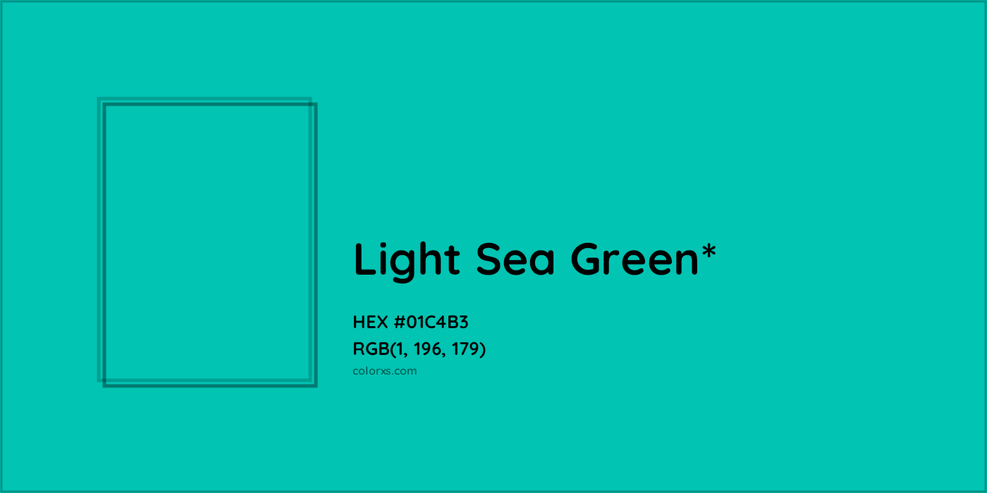 HEX #01C4B3 Color Name, Color Code, Palettes, Similar Paints, Images