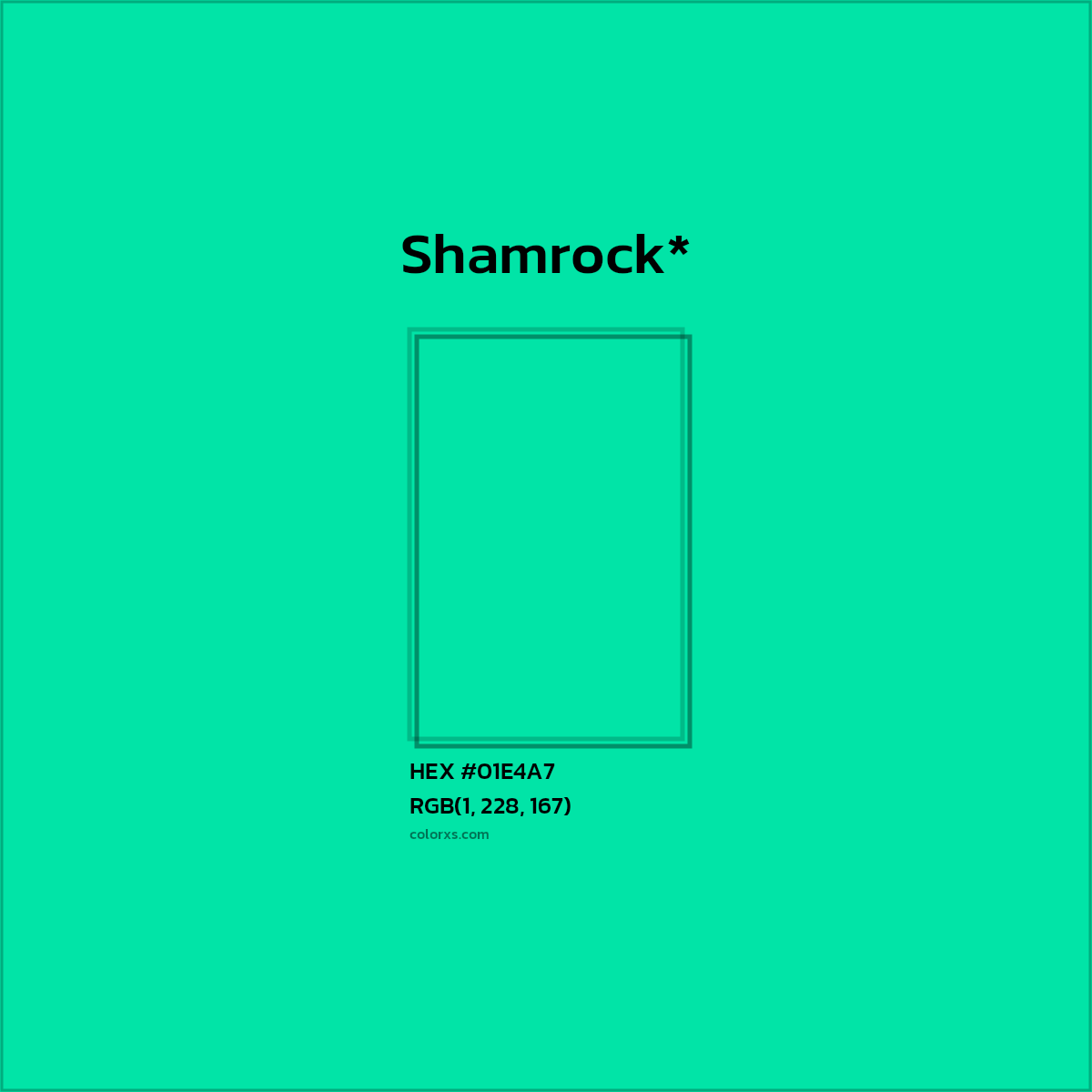 HEX #01E4A7 Color Name, Color Code, Palettes, Similar Paints, Images