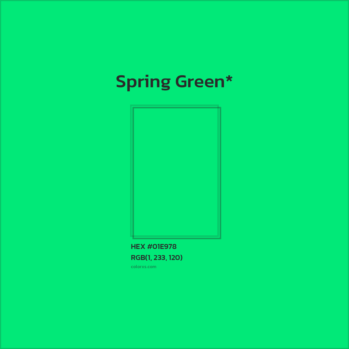 HEX #01E978 Color Name, Color Code, Palettes, Similar Paints, Images