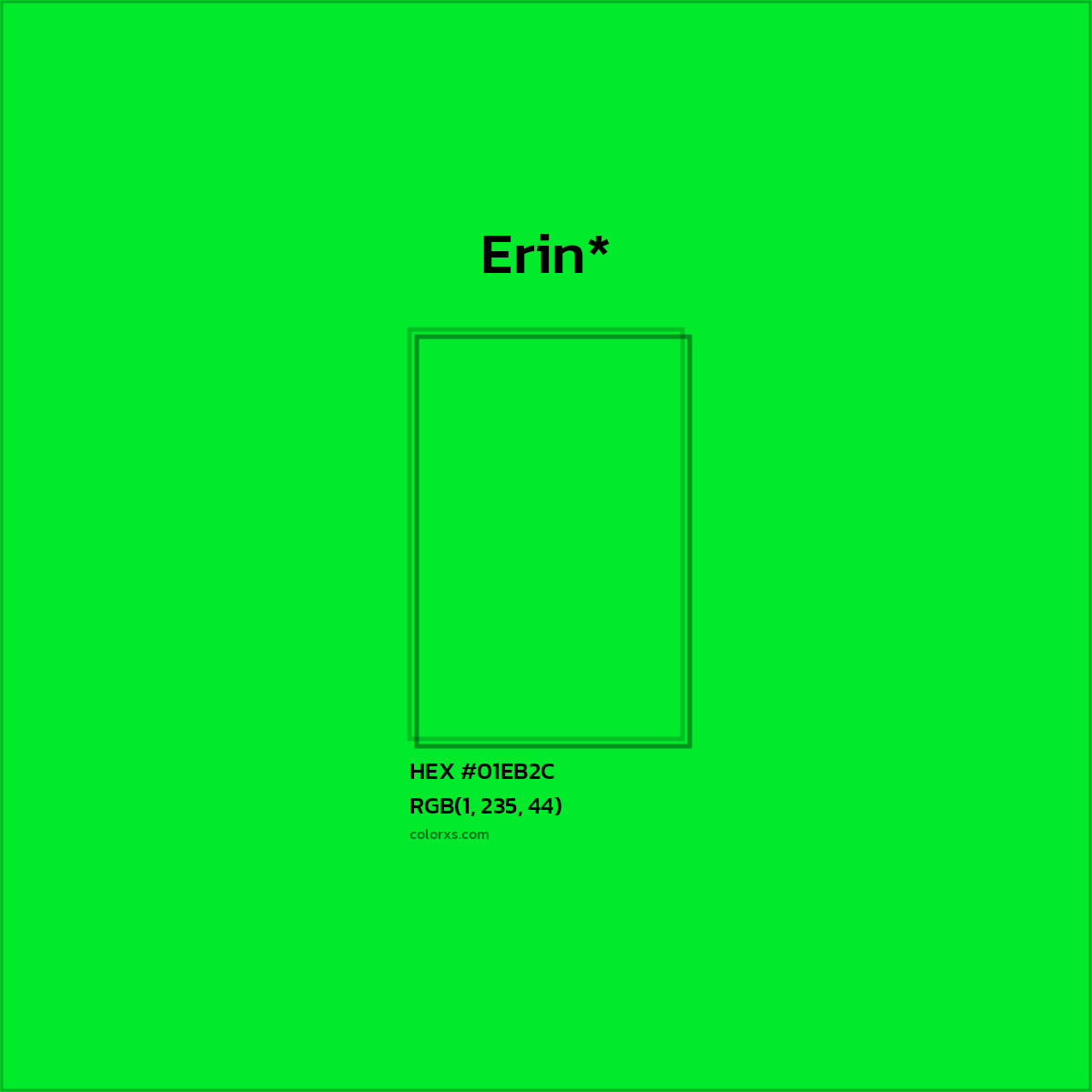 HEX #01EB2C Color Name, Color Code, Palettes, Similar Paints, Images