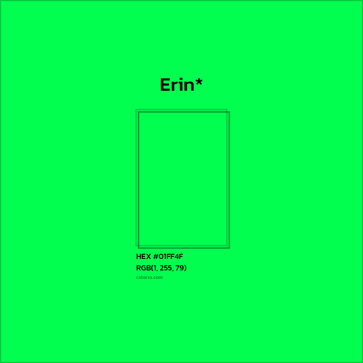 HEX #01FF4F Color Name, Color Code, Palettes, Similar Paints, Images