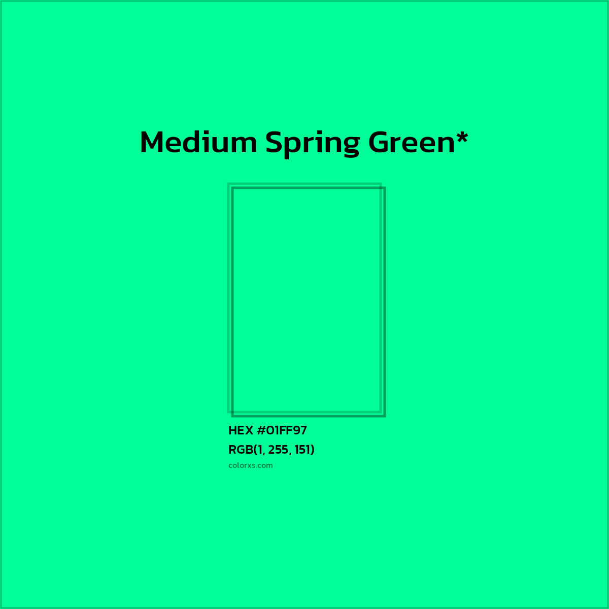 HEX #01FF97 Color Name, Color Code, Palettes, Similar Paints, Images