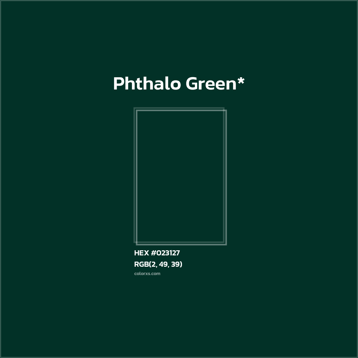 HEX #023127 Color Name, Color Code, Palettes, Similar Paints, Images