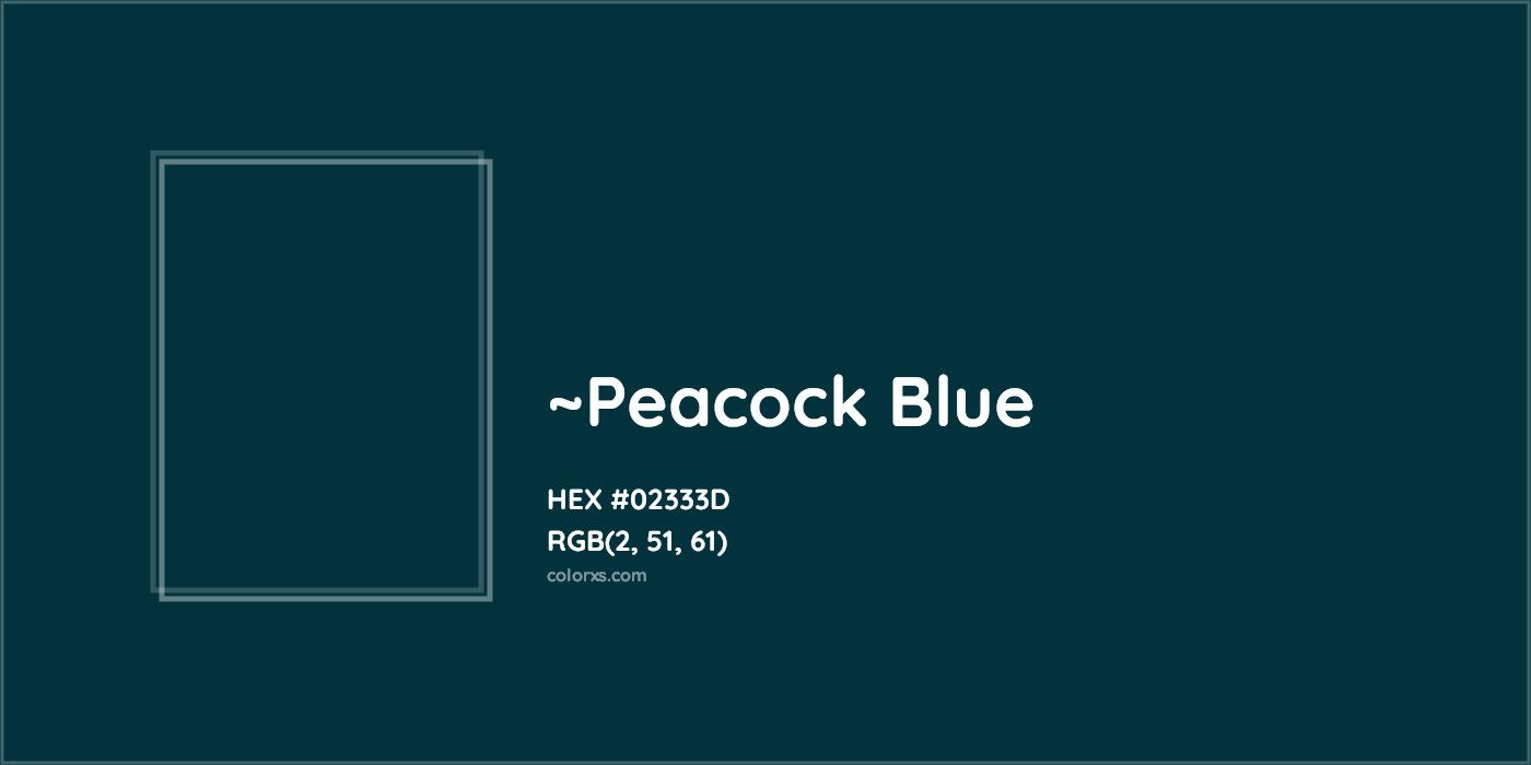 HEX #02333D Color Name, Color Code, Palettes, Similar Paints, Images