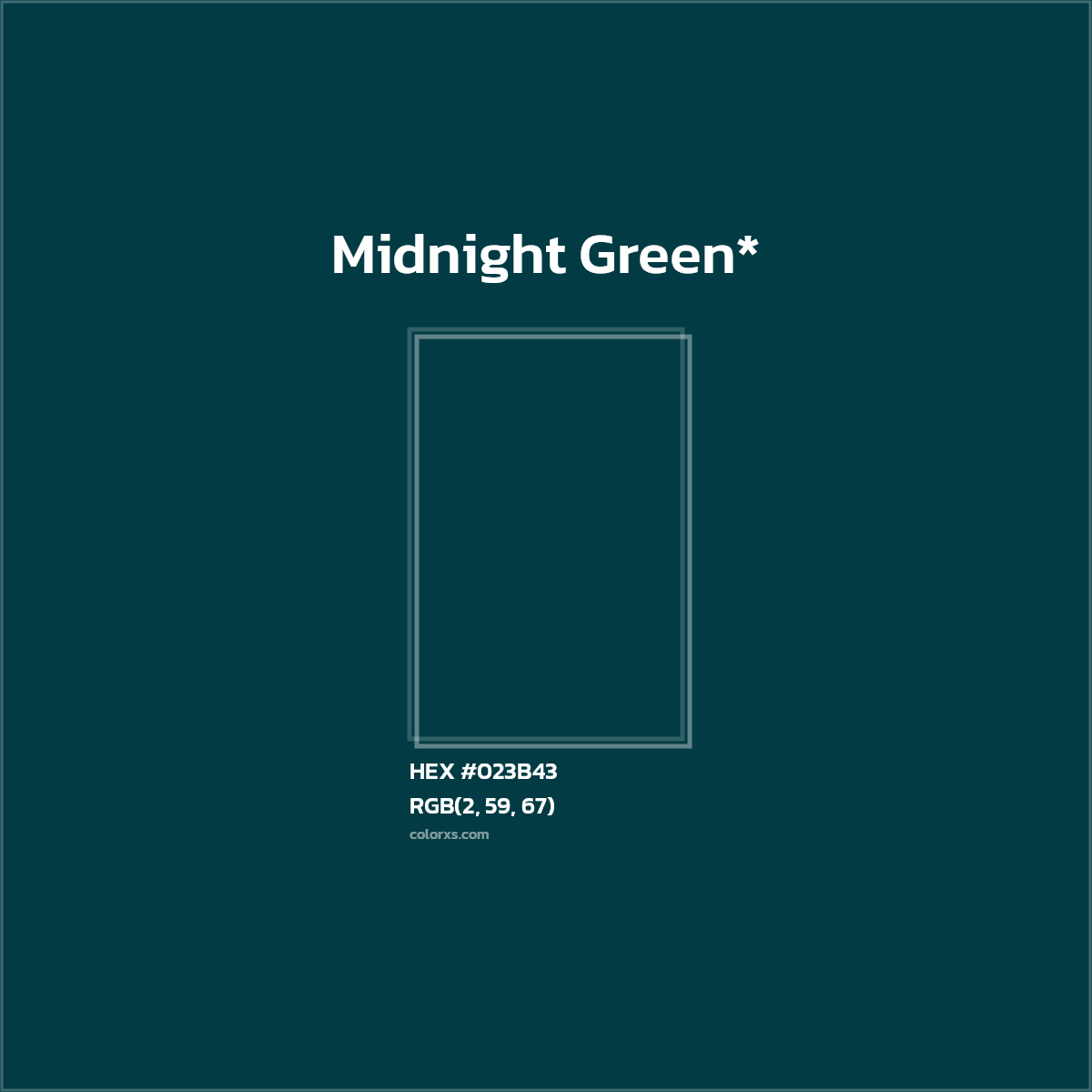 HEX #023B43 Color Name, Color Code, Palettes, Similar Paints, Images