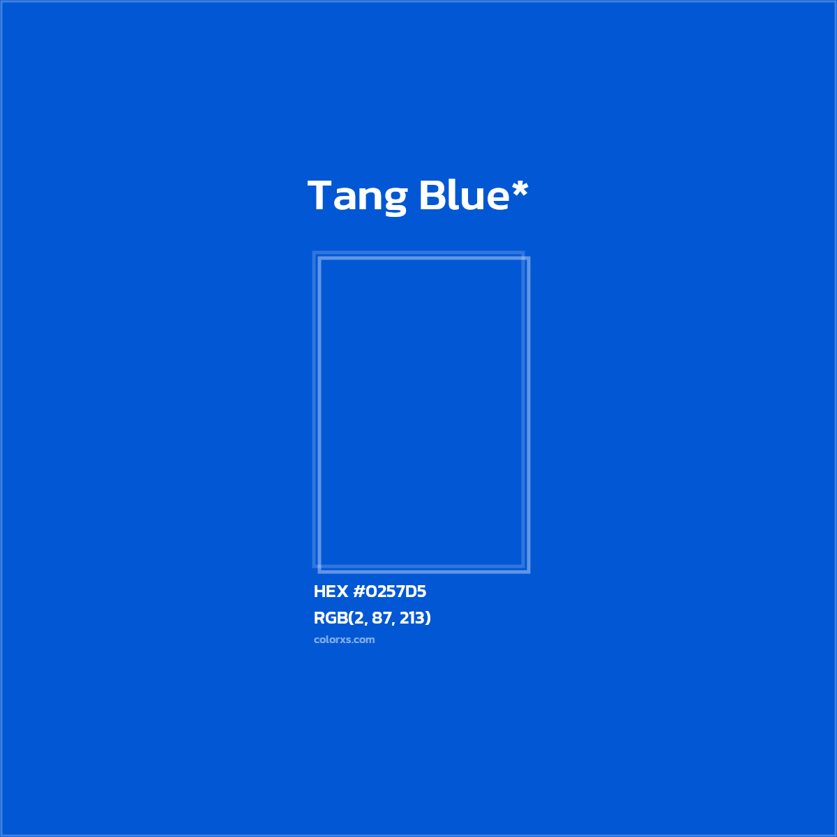 HEX #0257D5 Color Name, Color Code, Palettes, Similar Paints, Images