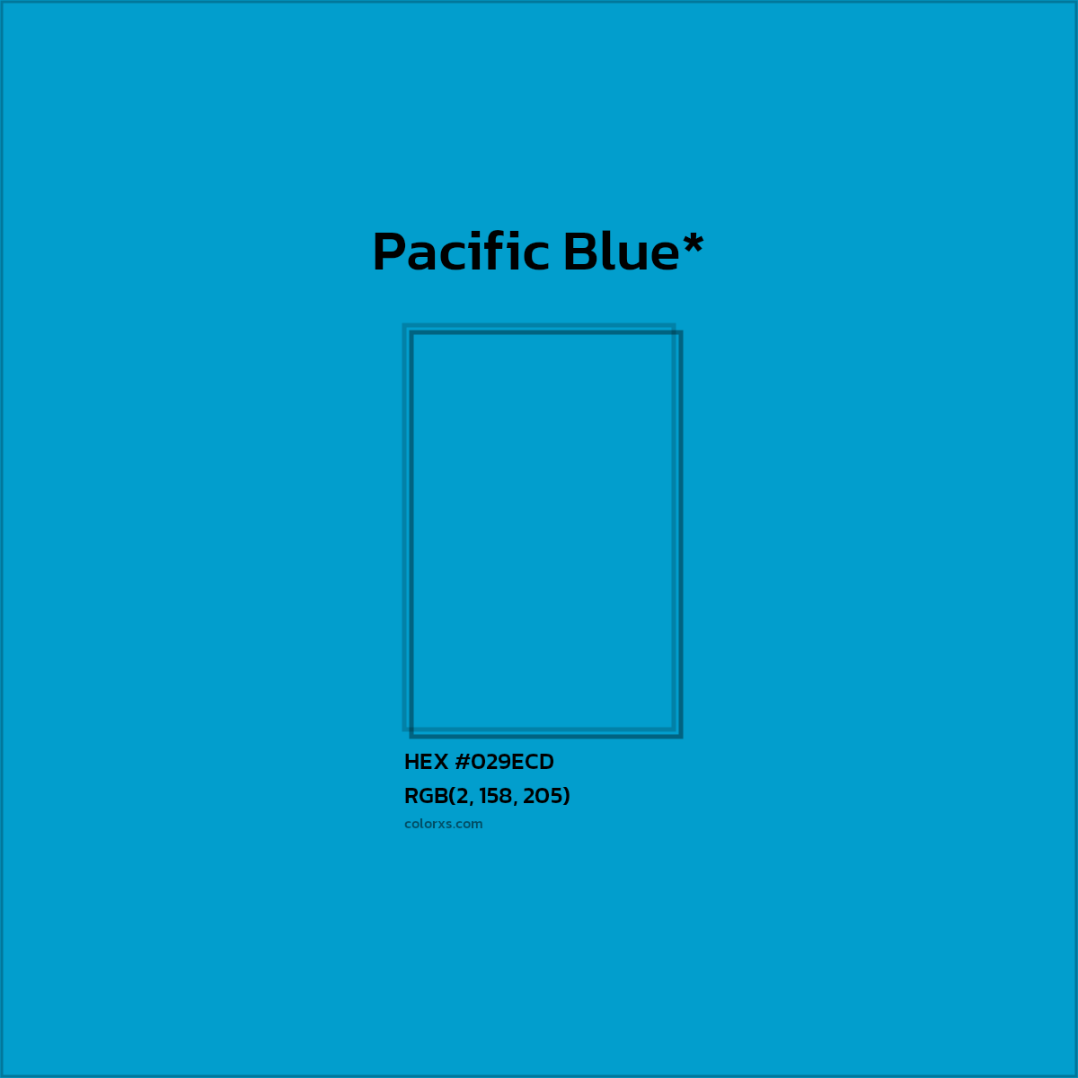 HEX #029ECD Color Name, Color Code, Palettes, Similar Paints, Images