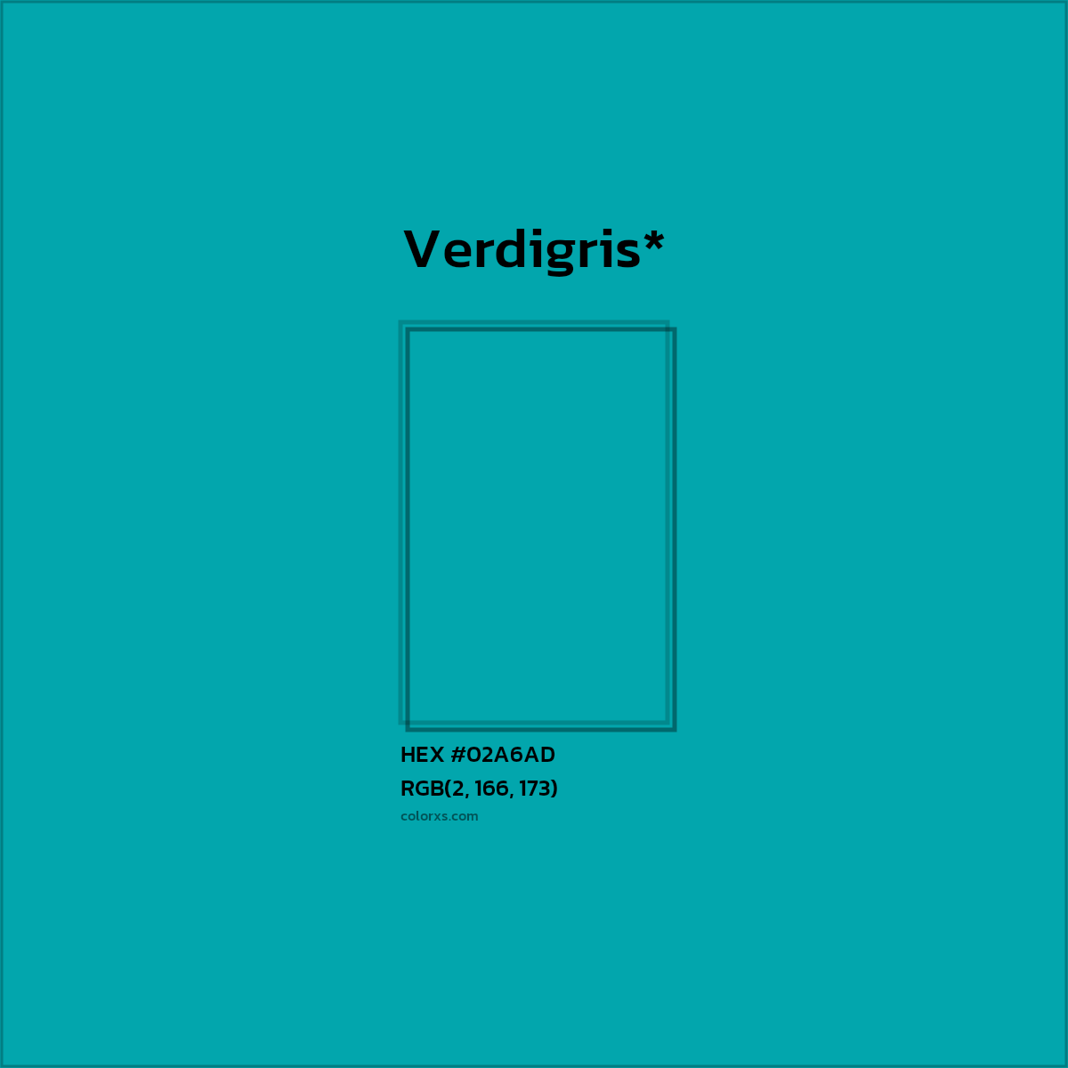 HEX #02A6AD Color Name, Color Code, Palettes, Similar Paints, Images
