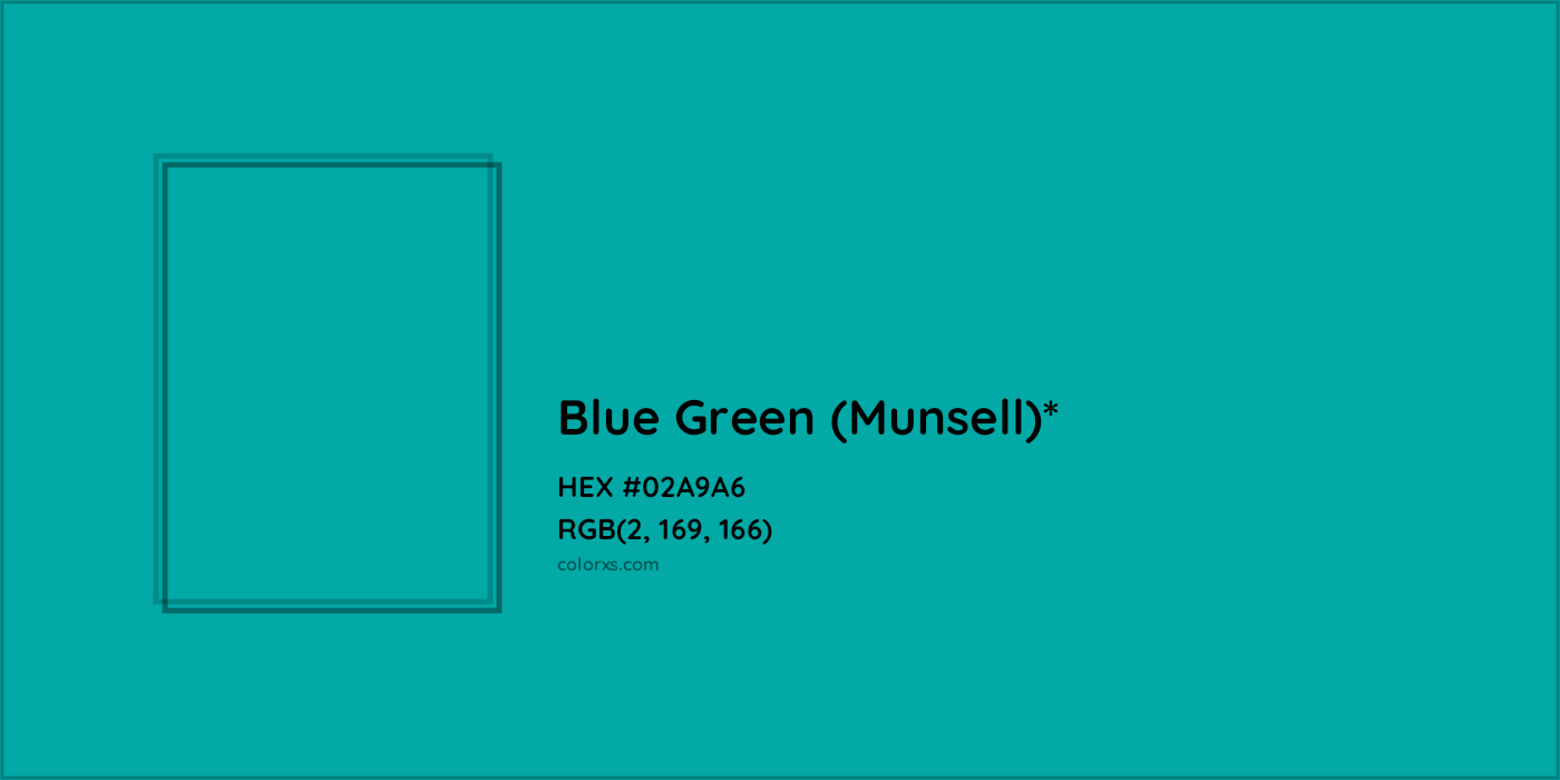 HEX #02A9A6 Color Name, Color Code, Palettes, Similar Paints, Images