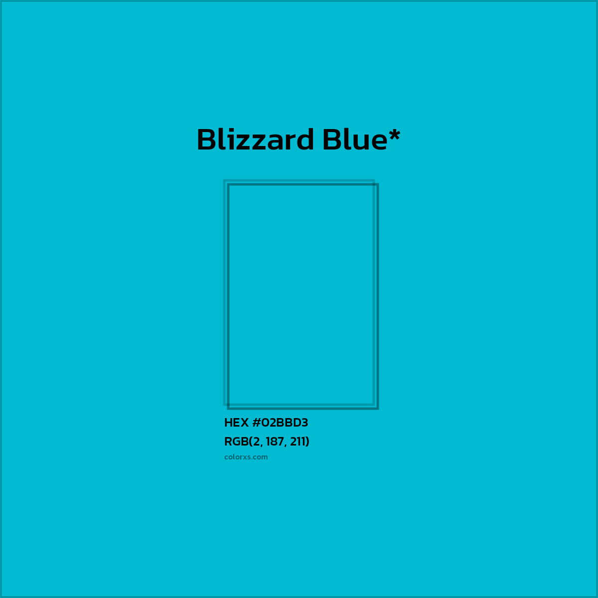 HEX #02BBD3 Color Name, Color Code, Palettes, Similar Paints, Images