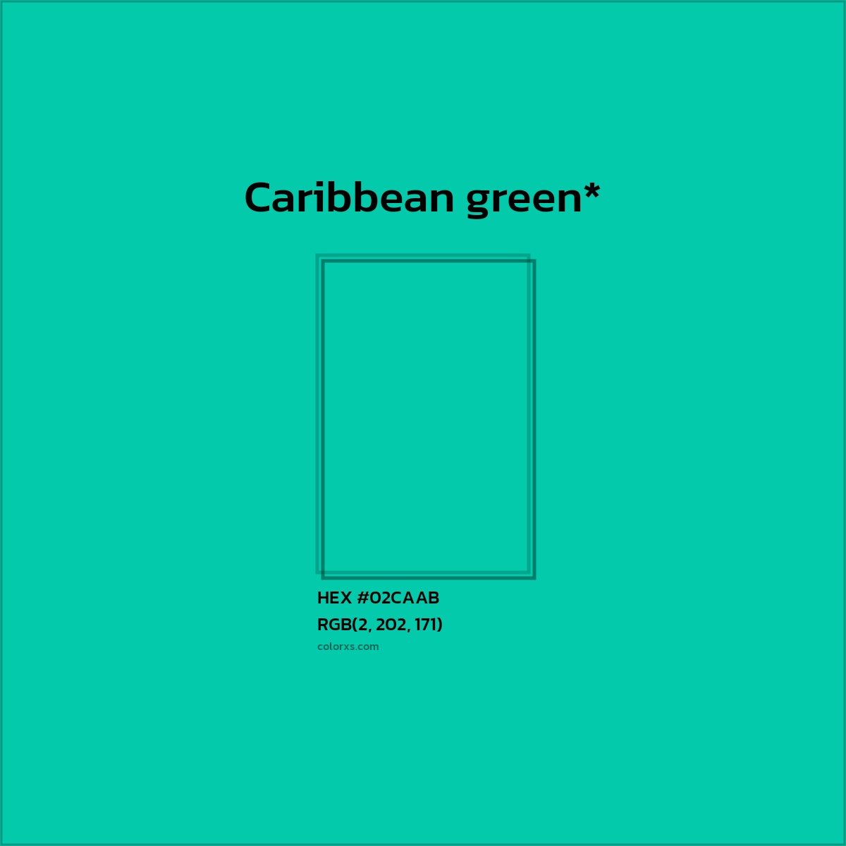 HEX #02CAAB Color Name, Color Code, Palettes, Similar Paints, Images