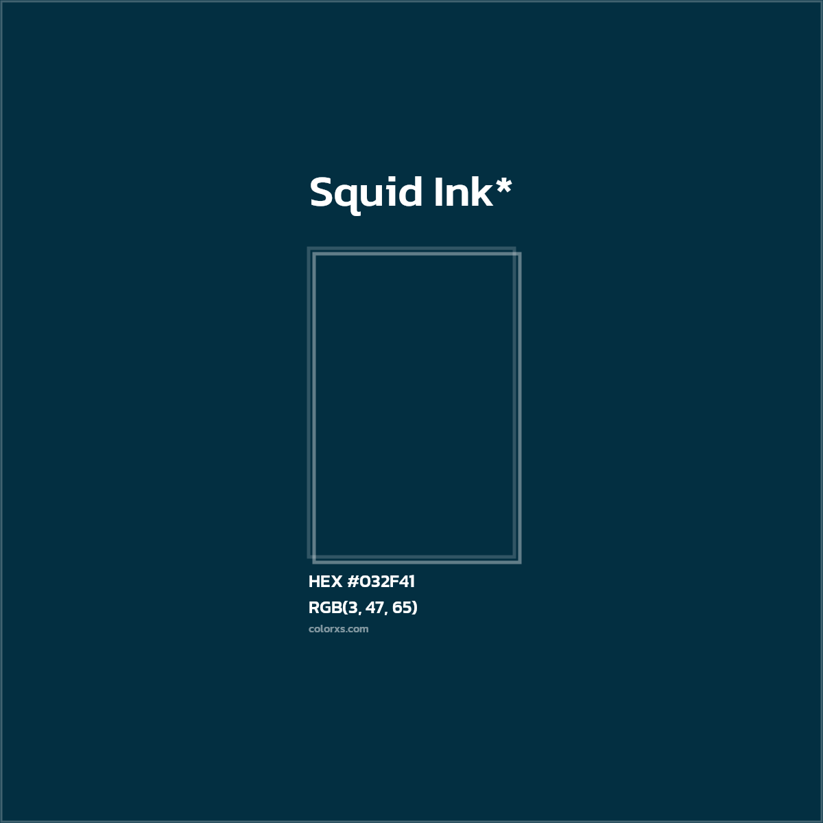 HEX #032F41 Color Name, Color Code, Palettes, Similar Paints, Images