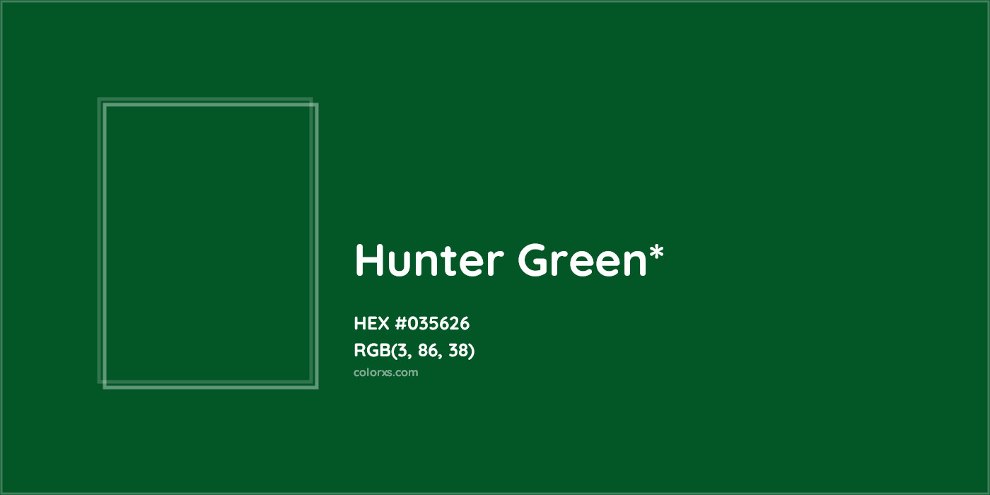 HEX #035626 Color Name, Color Code, Palettes, Similar Paints, Images
