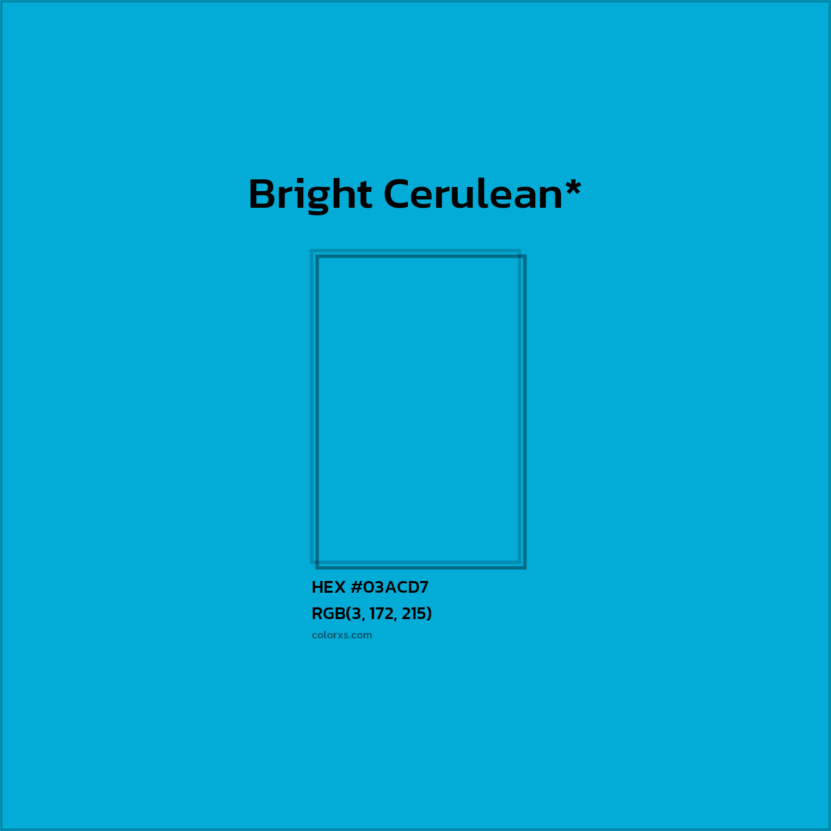 HEX #03ACD7 Color Name, Color Code, Palettes, Similar Paints, Images