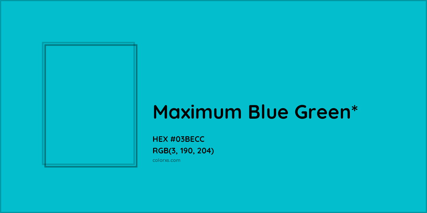 HEX #03BECC Color Name, Color Code, Palettes, Similar Paints, Images