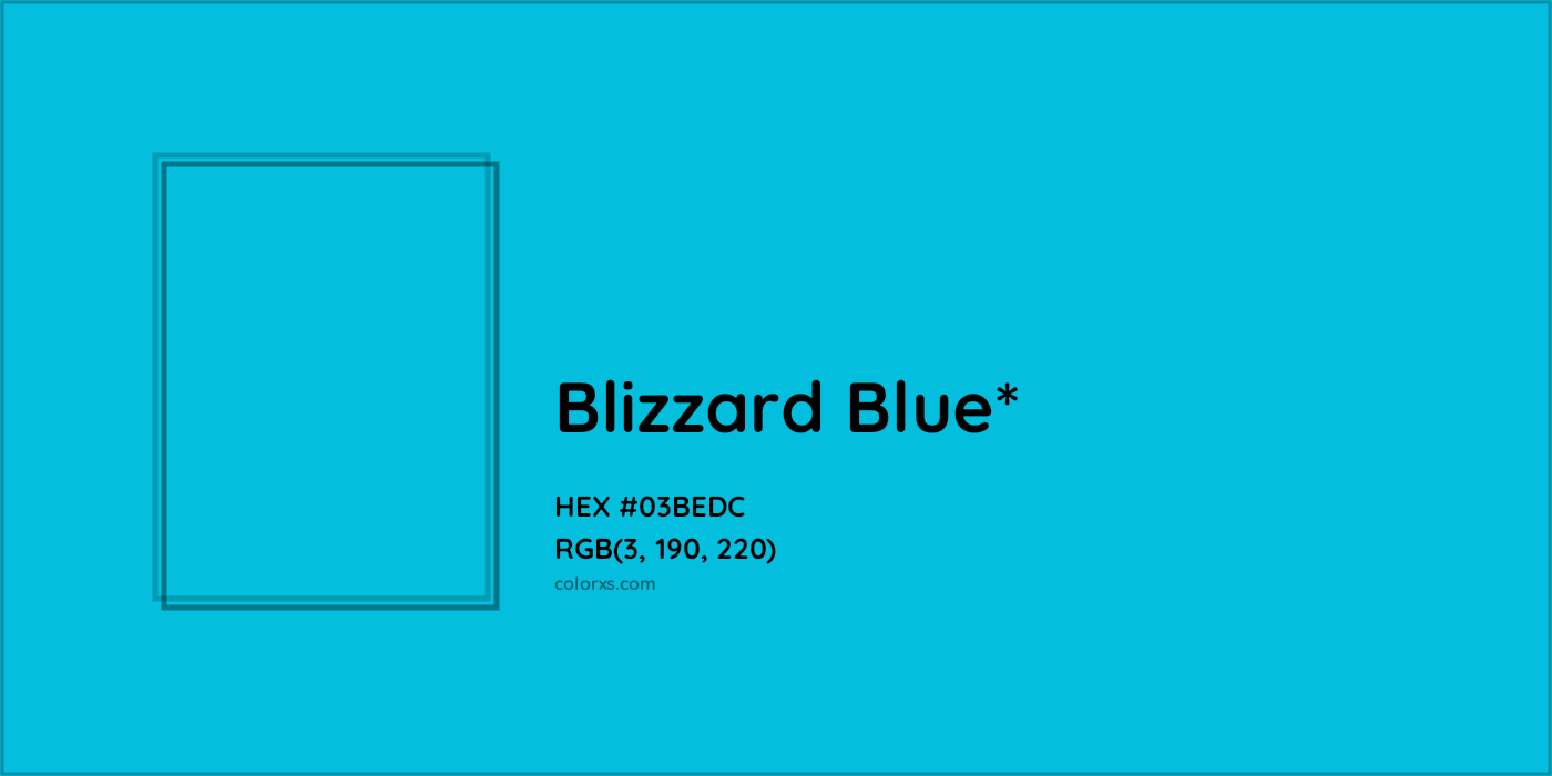 HEX #03BEDC Color Name, Color Code, Palettes, Similar Paints, Images