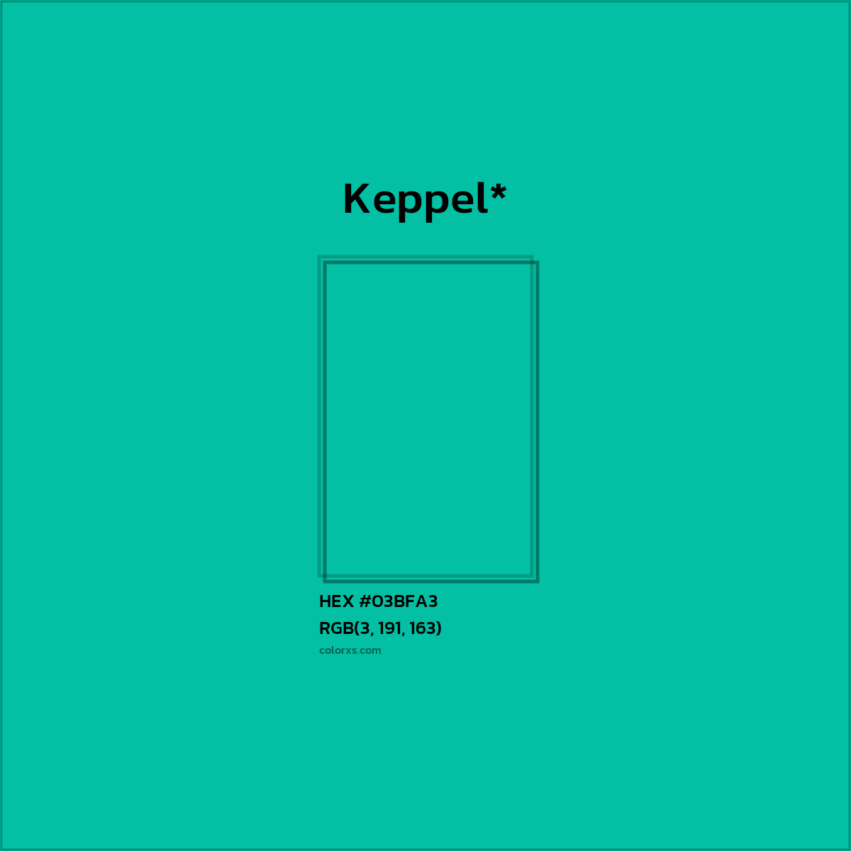 HEX #03BFA3 Color Name, Color Code, Palettes, Similar Paints, Images