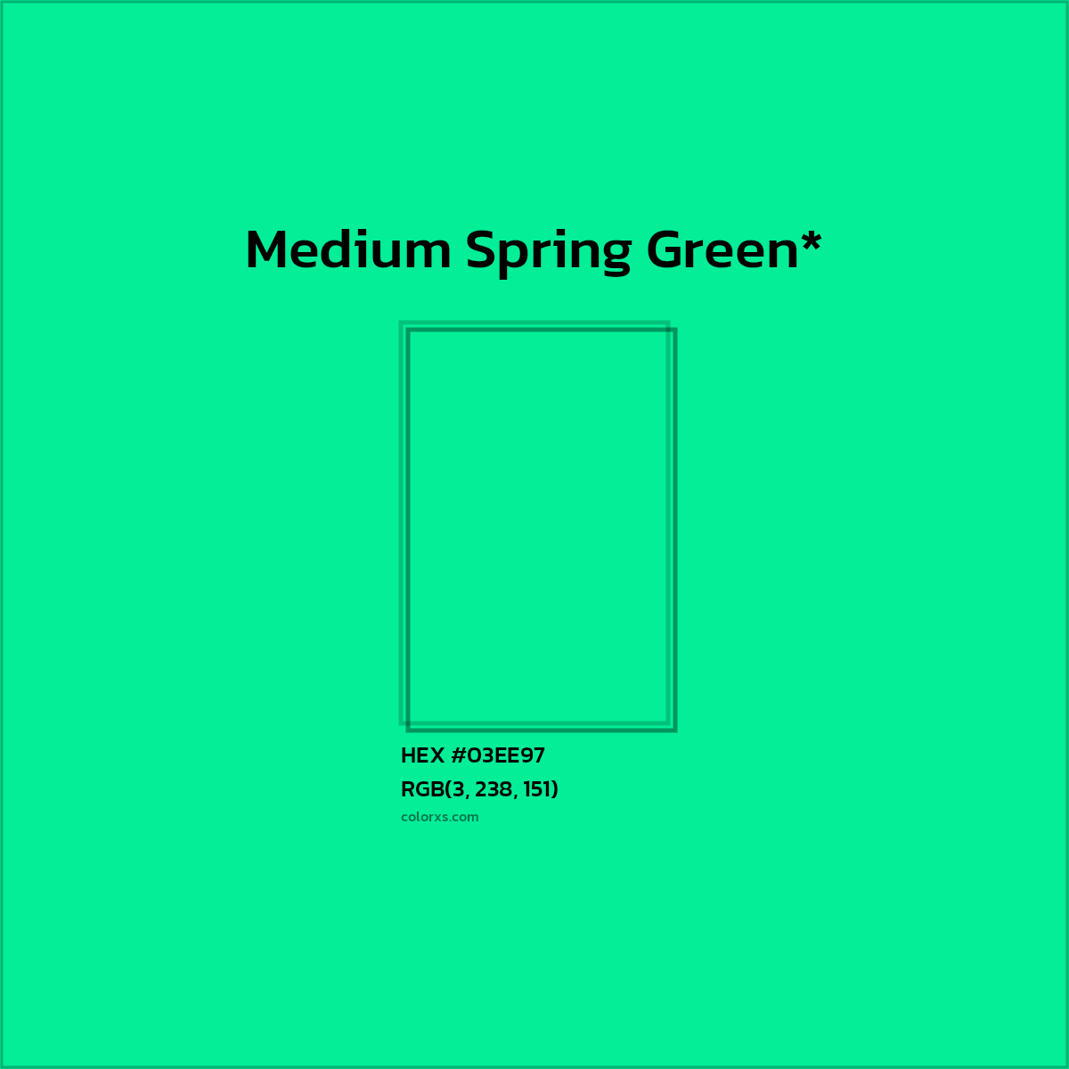HEX #03EE97 Color Name, Color Code, Palettes, Similar Paints, Images