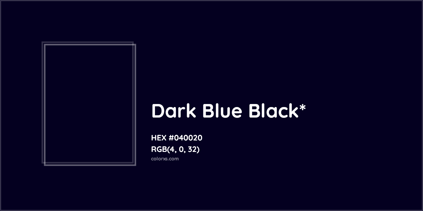 HEX #040020 Color Name, Color Code, Palettes, Similar Paints, Images