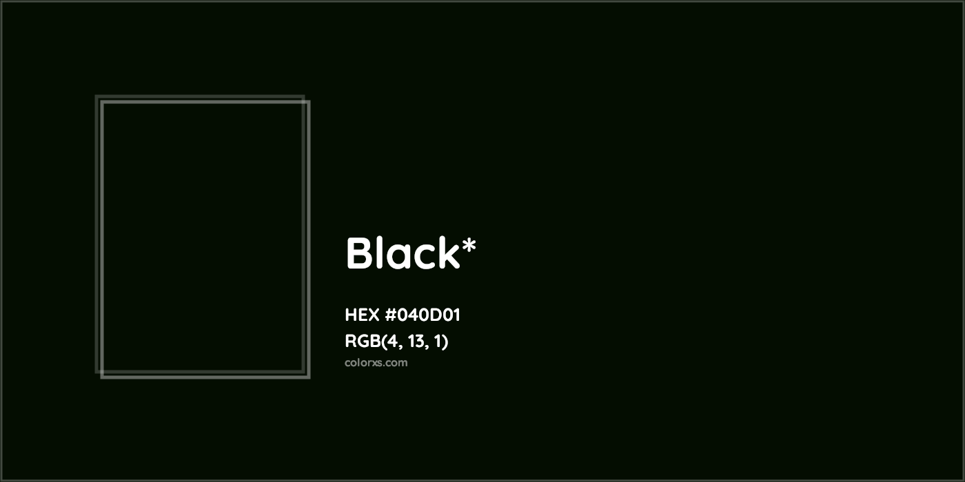 HEX #040D01 Color Name, Color Code, Palettes, Similar Paints, Images