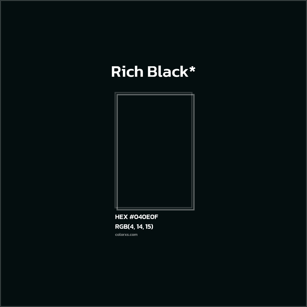 HEX #040E0F Color Name, Color Code, Palettes, Similar Paints, Images