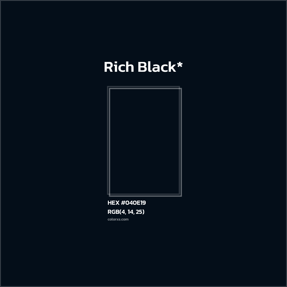 HEX #040E19 Color Name, Color Code, Palettes, Similar Paints, Images