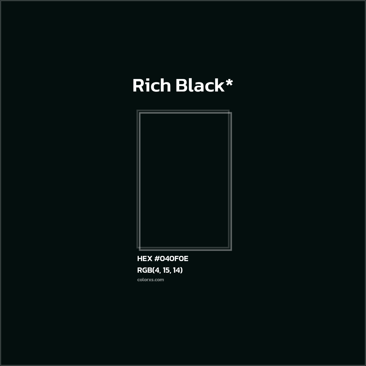 HEX #040F0E Color Name, Color Code, Palettes, Similar Paints, Images