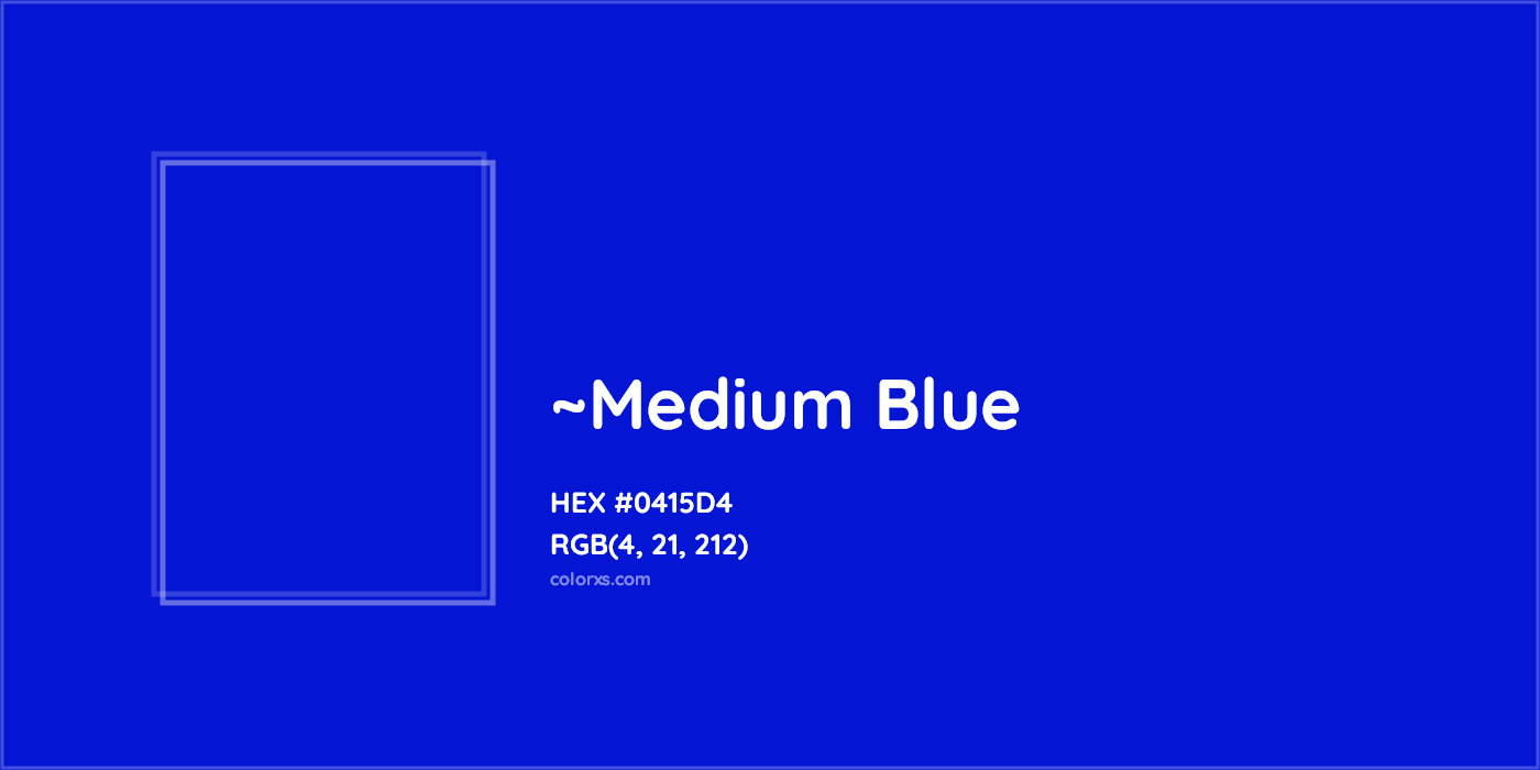 HEX #0415D4 Color Name, Color Code, Palettes, Similar Paints, Images