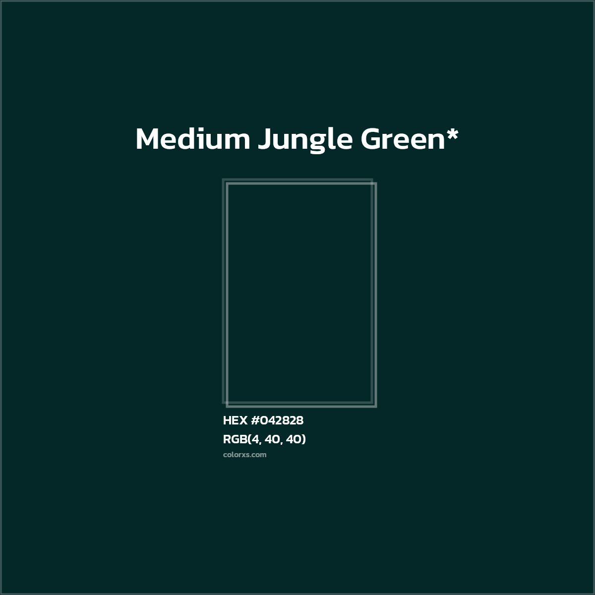 HEX #042828 Color Name, Color Code, Palettes, Similar Paints, Images