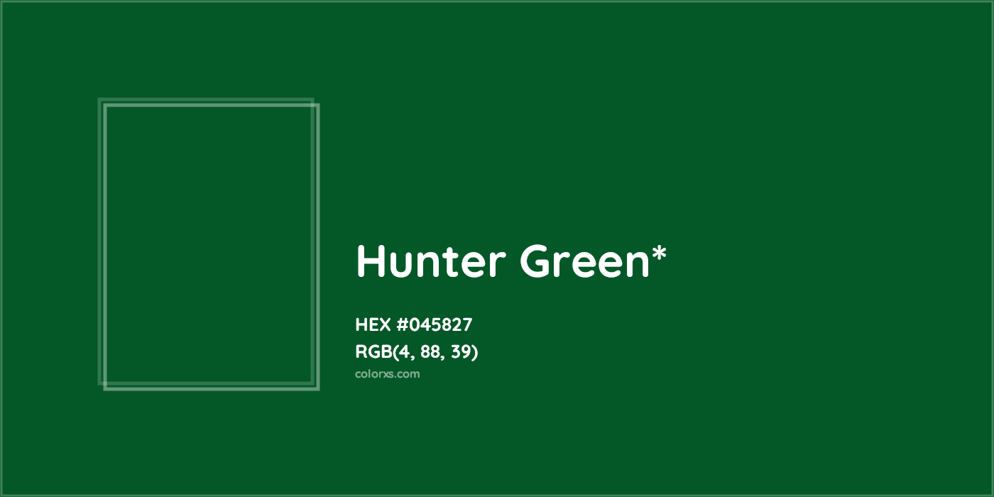 HEX #045827 Color Name, Color Code, Palettes, Similar Paints, Images