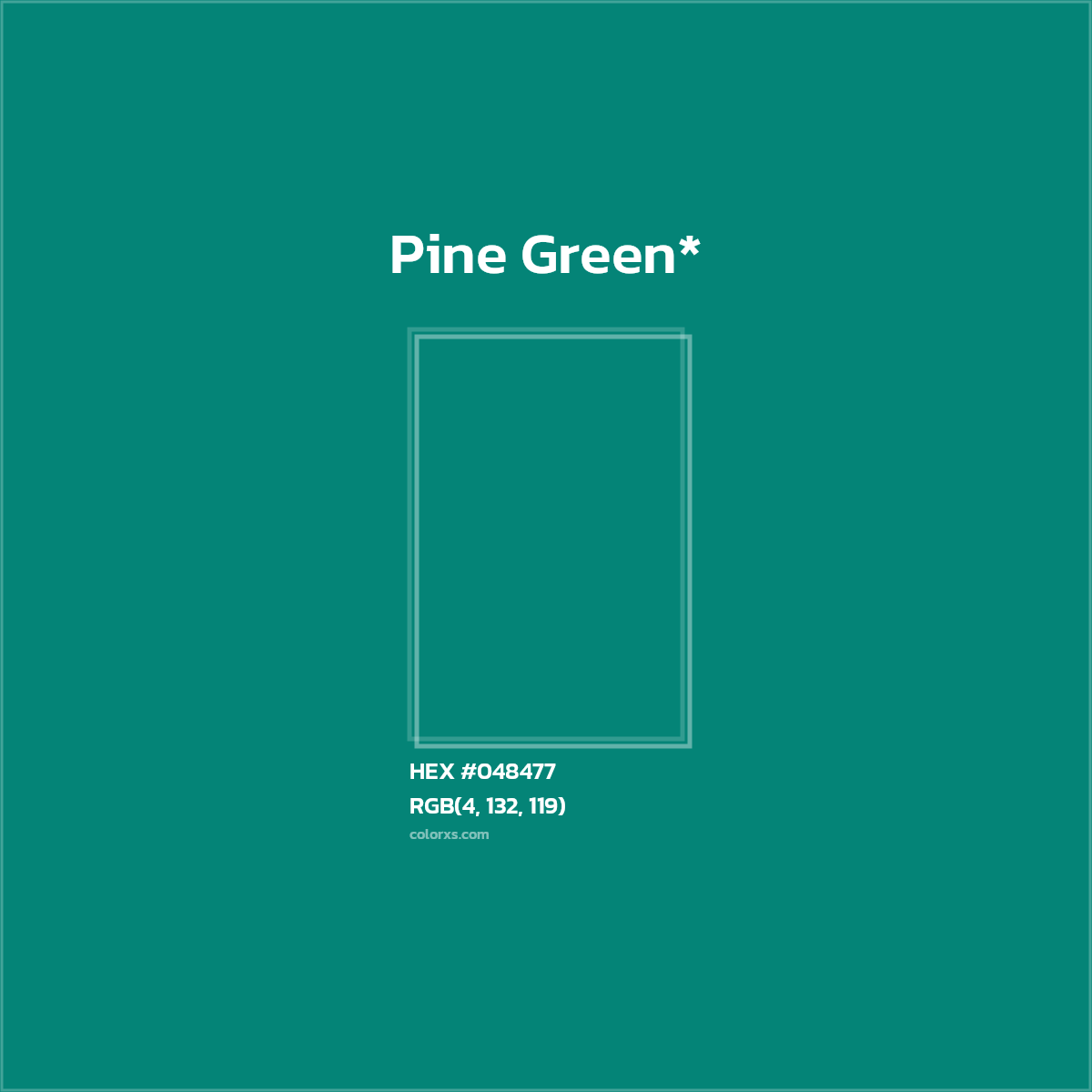 HEX #048477 Color Name, Color Code, Palettes, Similar Paints, Images