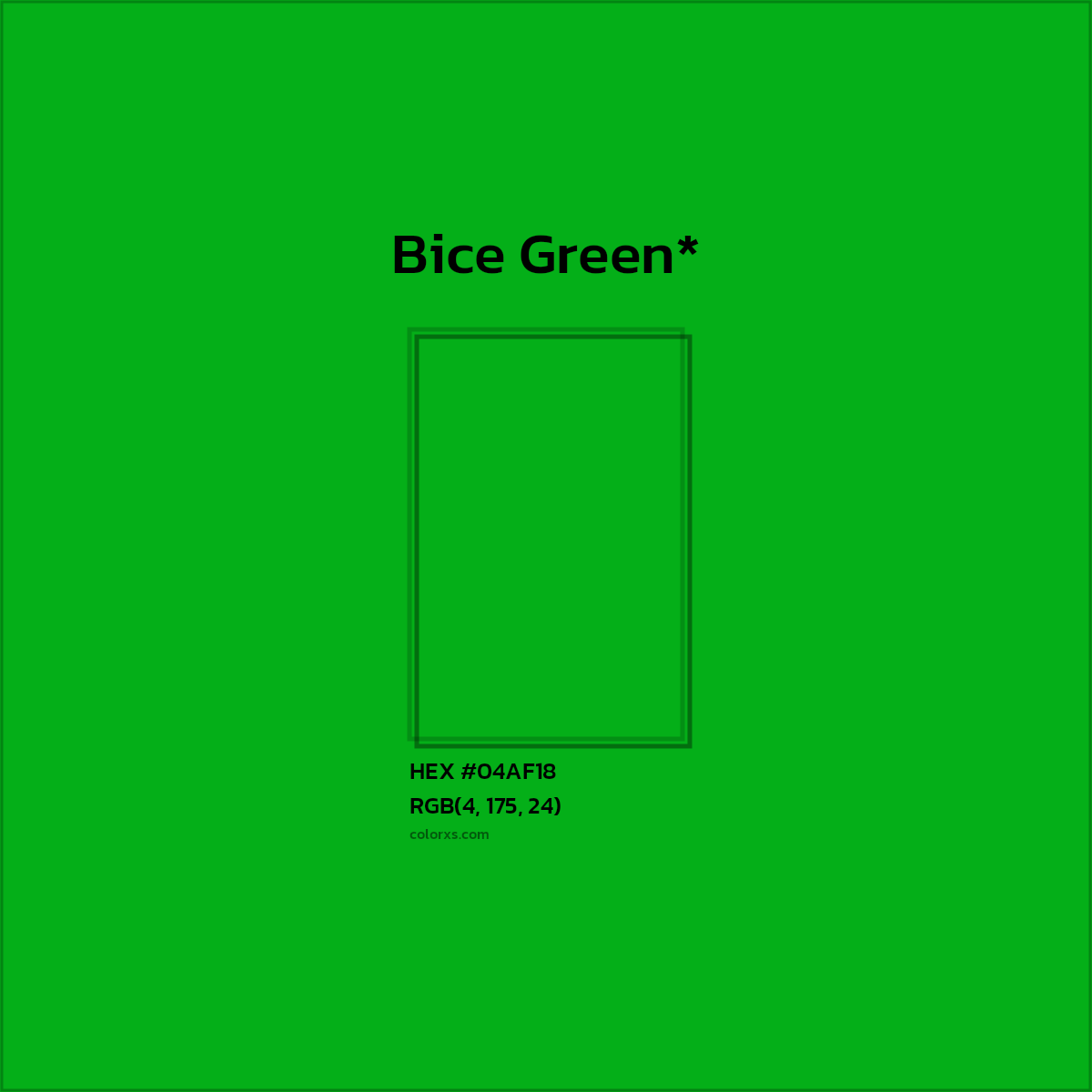 HEX #04AF18 Color Name, Color Code, Palettes, Similar Paints, Images
