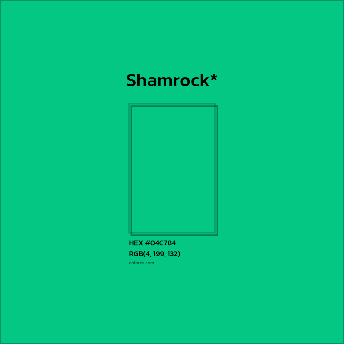 HEX #04C784 Color Name, Color Code, Palettes, Similar Paints, Images