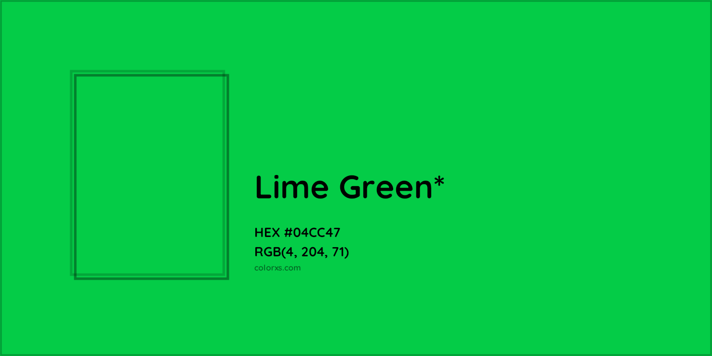 HEX #04CC47 Color Name, Color Code, Palettes, Similar Paints, Images