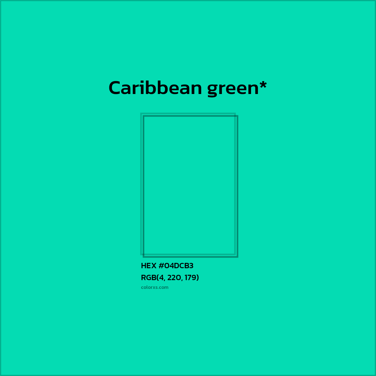 HEX #04DCB3 Color Name, Color Code, Palettes, Similar Paints, Images