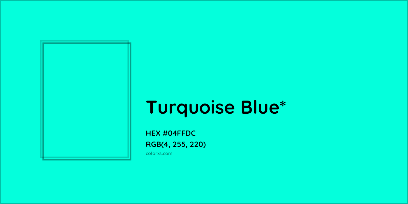 HEX #04FFDC Color Name, Color Code, Palettes, Similar Paints, Images