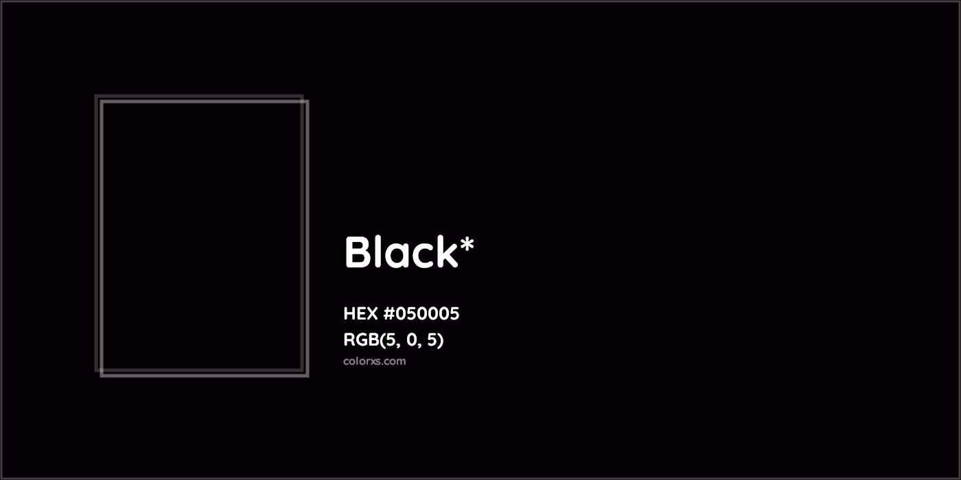 HEX #050005 Color Name, Color Code, Palettes, Similar Paints, Images