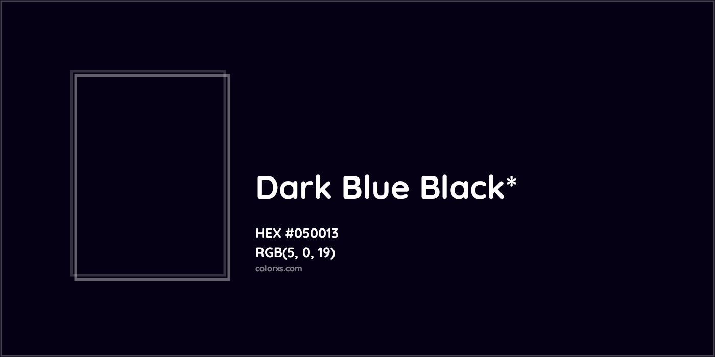HEX #050013 Color Name, Color Code, Palettes, Similar Paints, Images