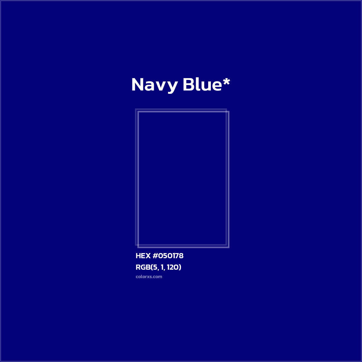 HEX #050178 Color Name, Color Code, Palettes, Similar Paints, Images