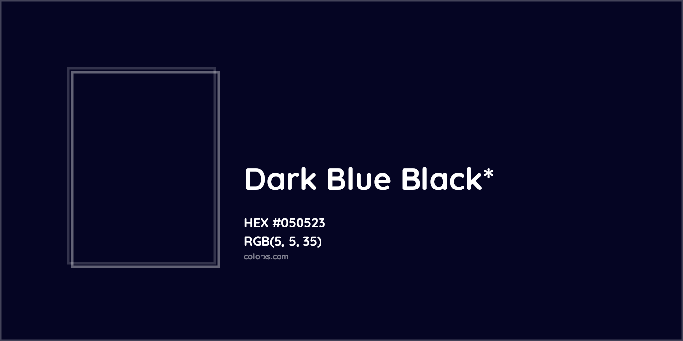 HEX #050523 Color Name, Color Code, Palettes, Similar Paints, Images