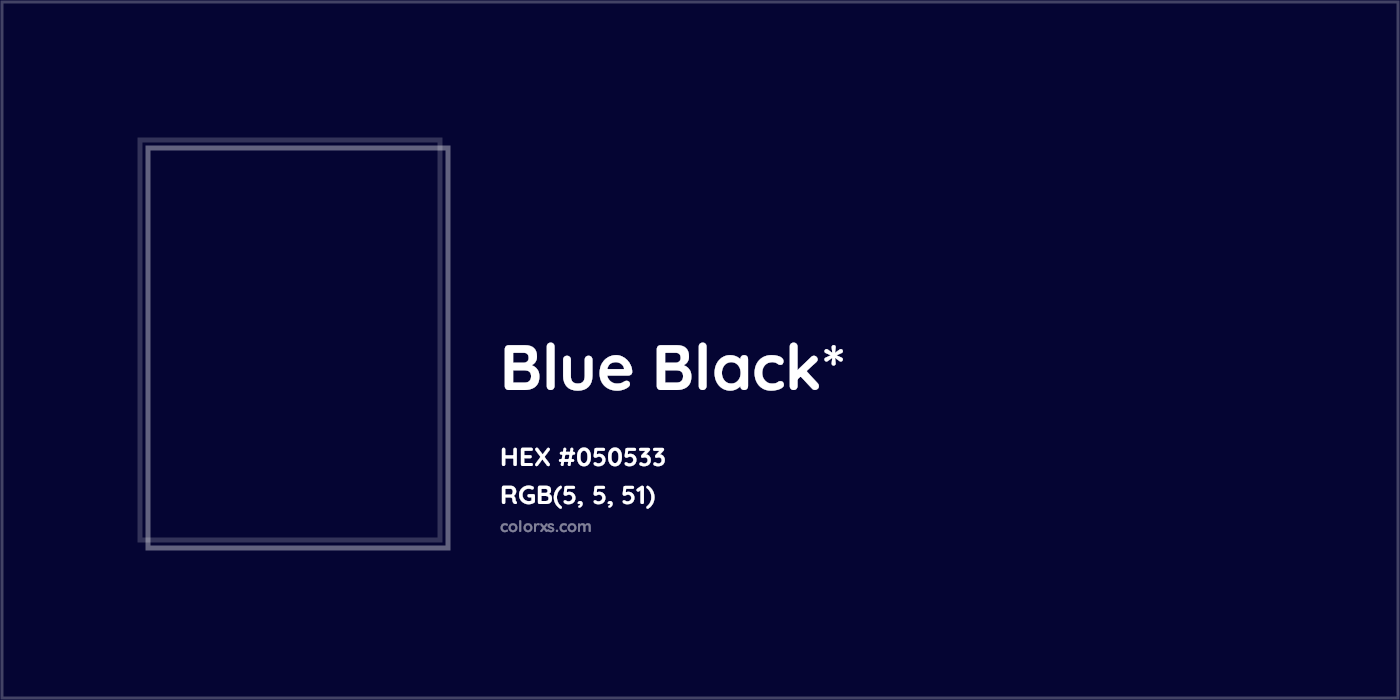 HEX #050533 Color Name, Color Code, Palettes, Similar Paints, Images