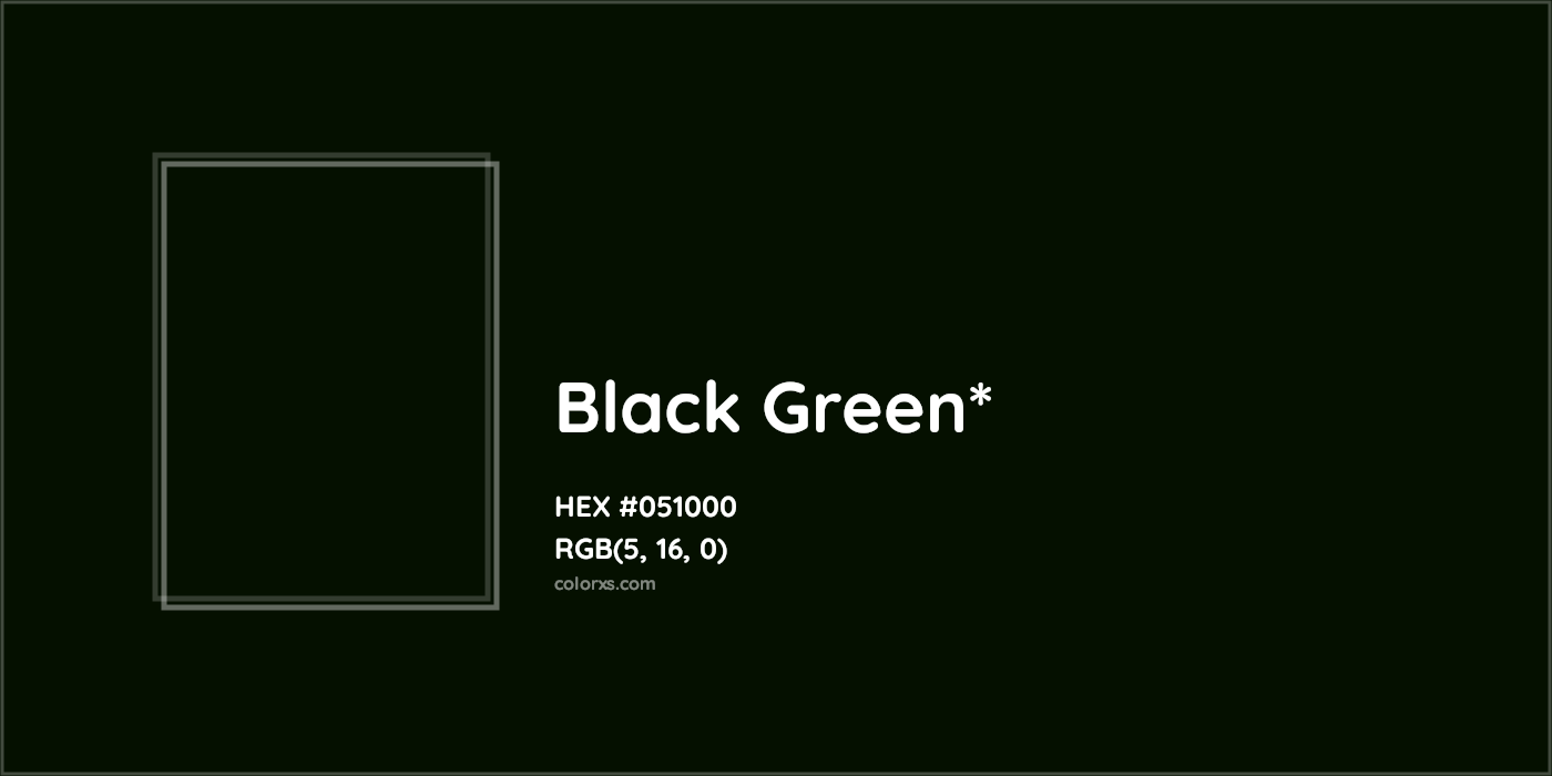 HEX #051000 Color Name, Color Code, Palettes, Similar Paints, Images