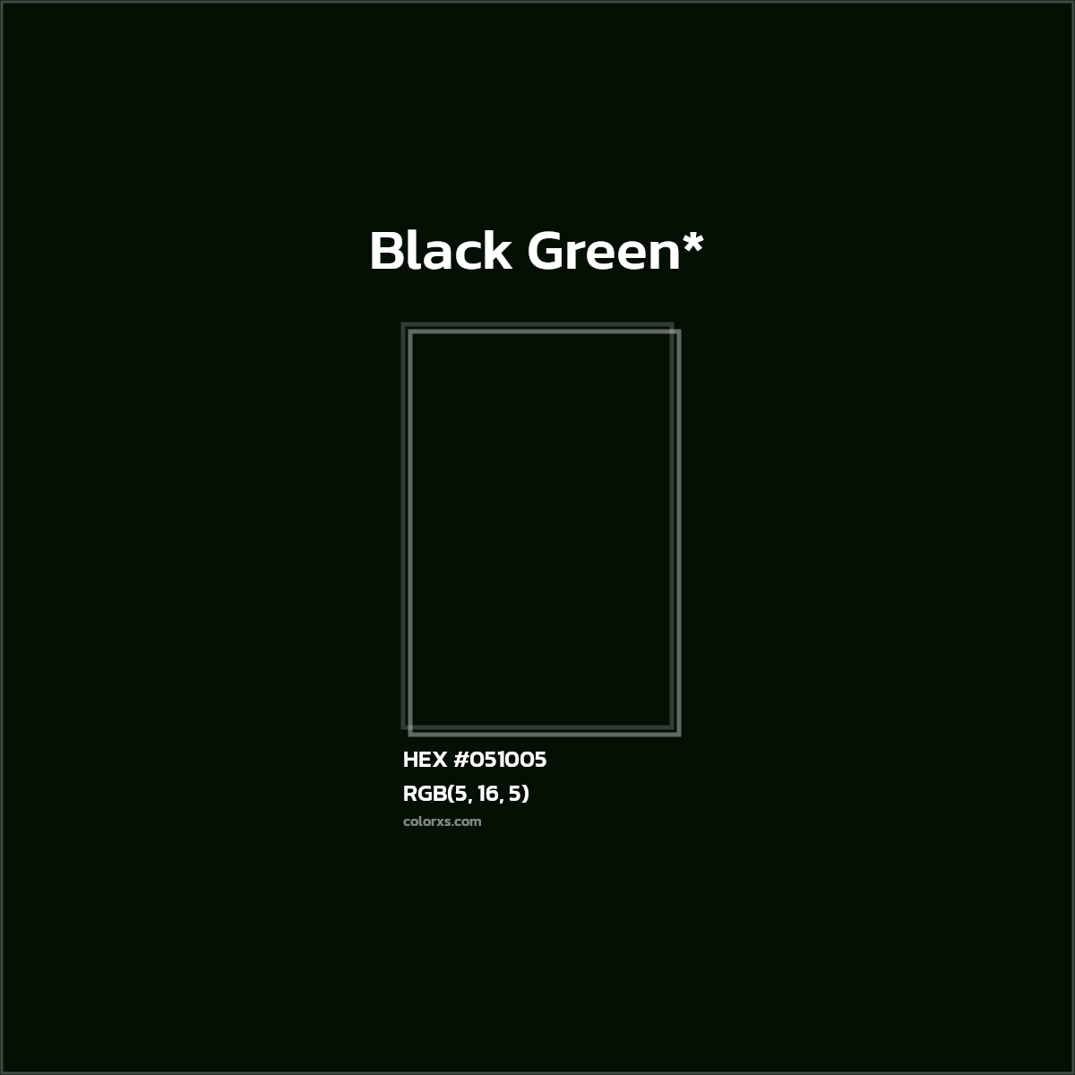 HEX #051005 Color Name, Color Code, Palettes, Similar Paints, Images