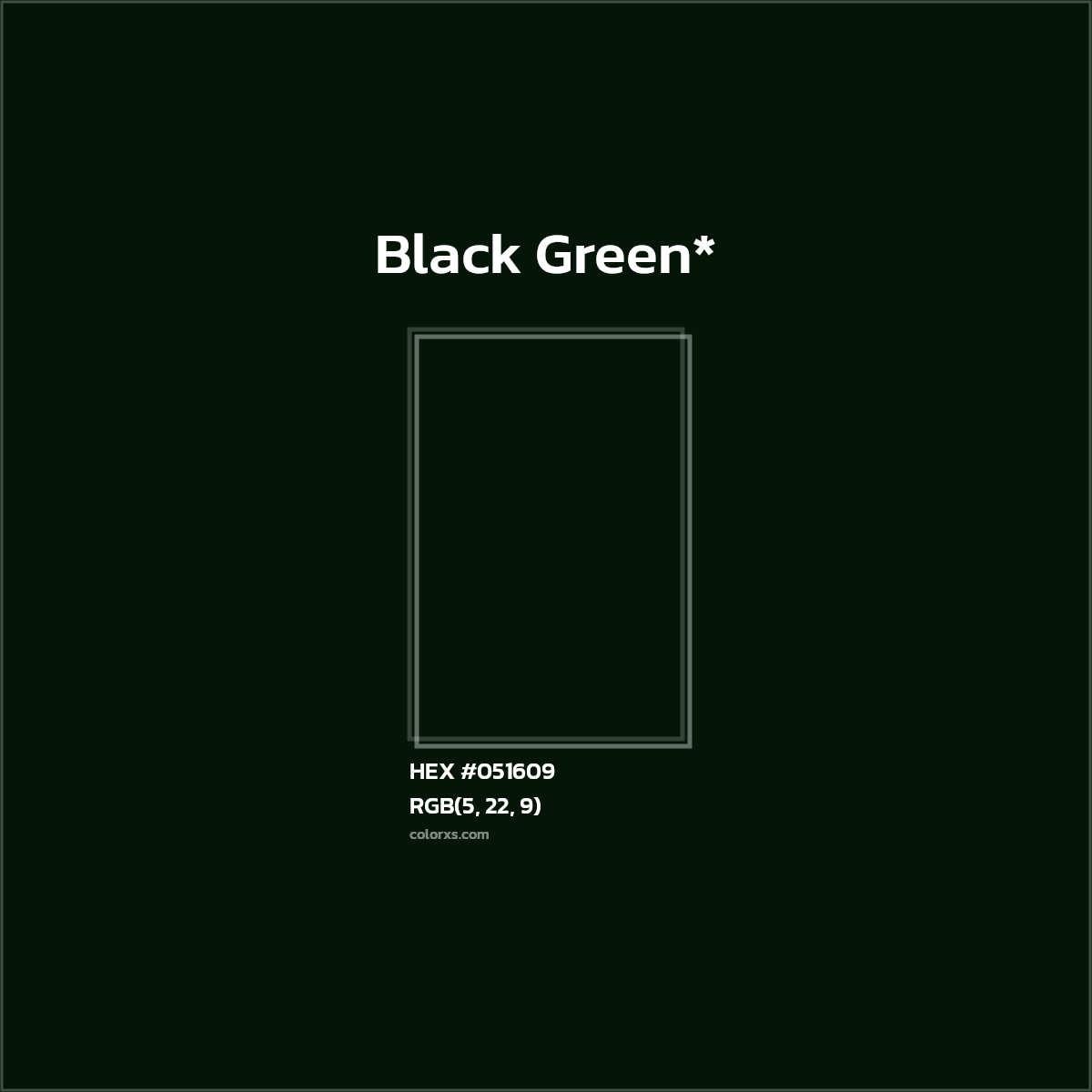 HEX #051609 Color Name, Color Code, Palettes, Similar Paints, Images