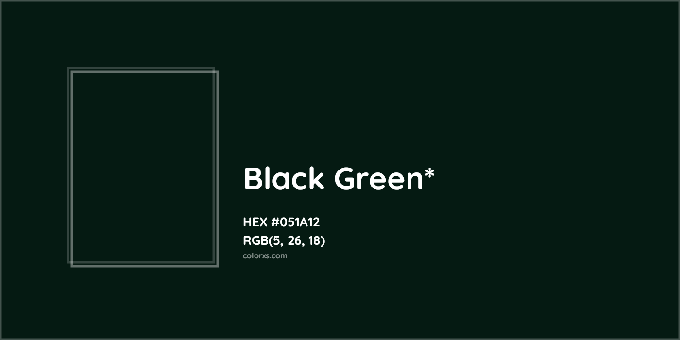 HEX #051A12 Color Name, Color Code, Palettes, Similar Paints, Images
