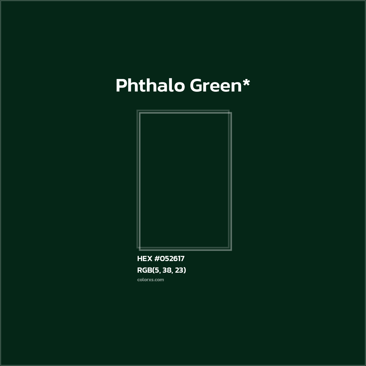 HEX #052617 Color Name, Color Code, Palettes, Similar Paints, Images