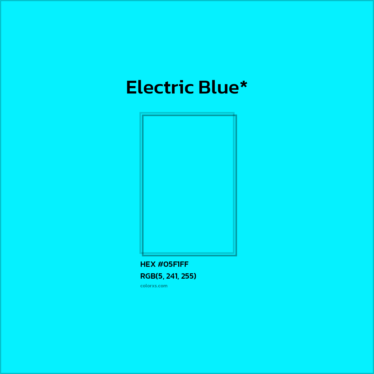 HEX #05F1FF Color Name, Color Code, Palettes, Similar Paints, Images