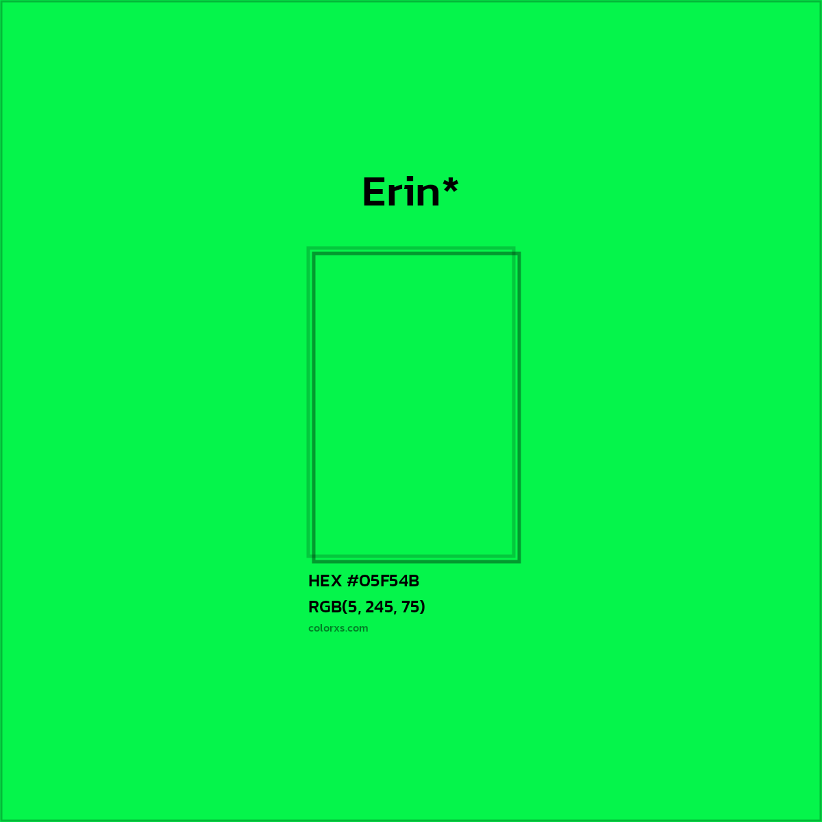 HEX #05F54B Color Name, Color Code, Palettes, Similar Paints, Images