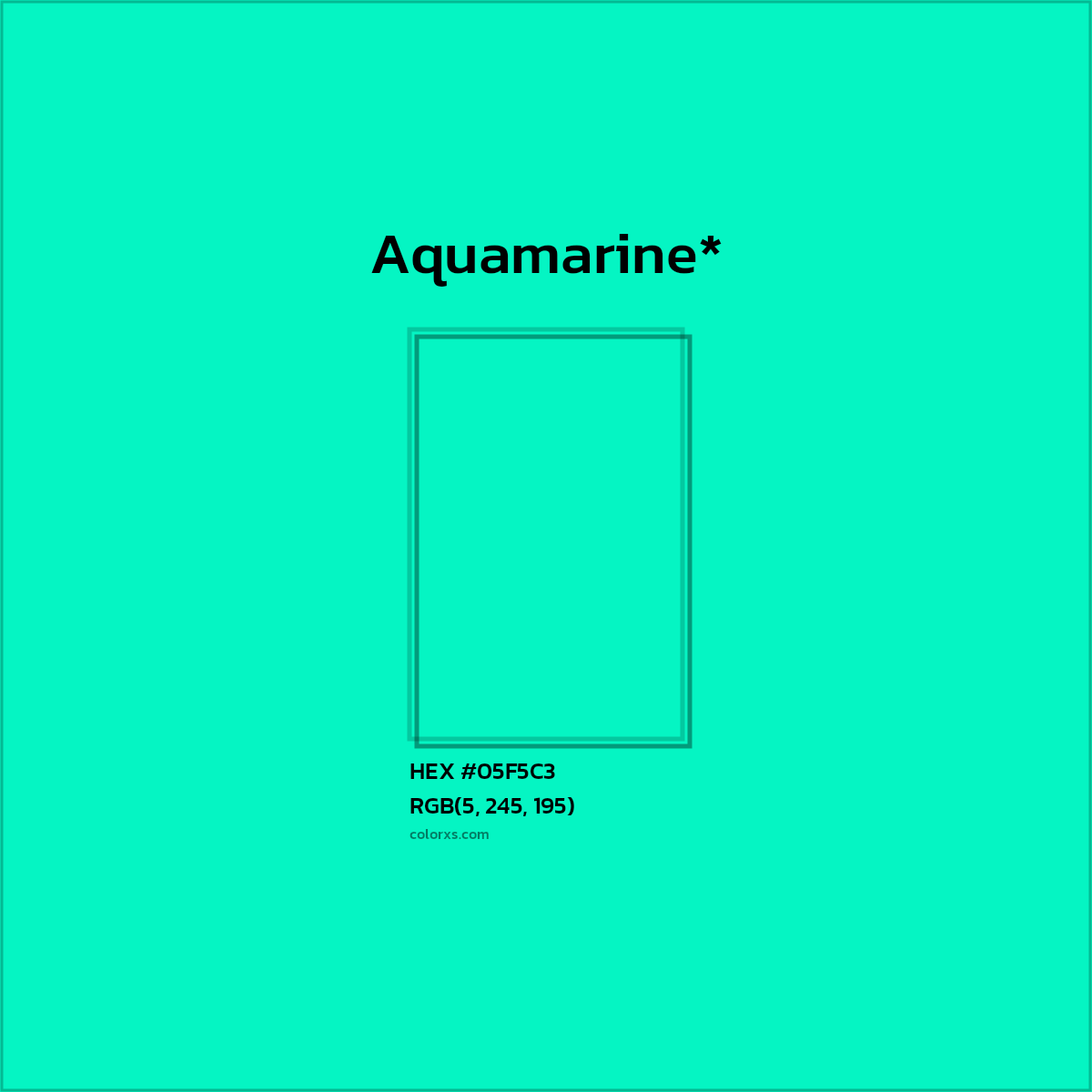 HEX #05F5C3 Color Name, Color Code, Palettes, Similar Paints, Images