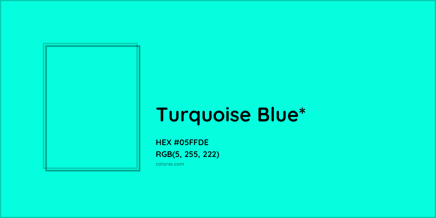 HEX #05FFDE Color Name, Color Code, Palettes, Similar Paints, Images